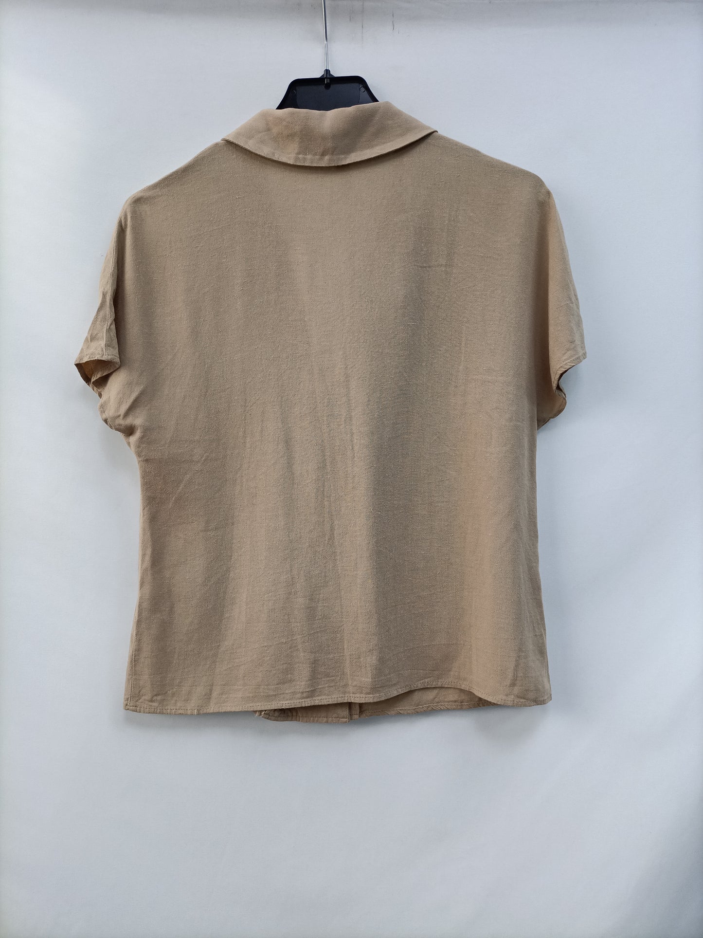 ZARA. Blusa beige cruzada T.xs