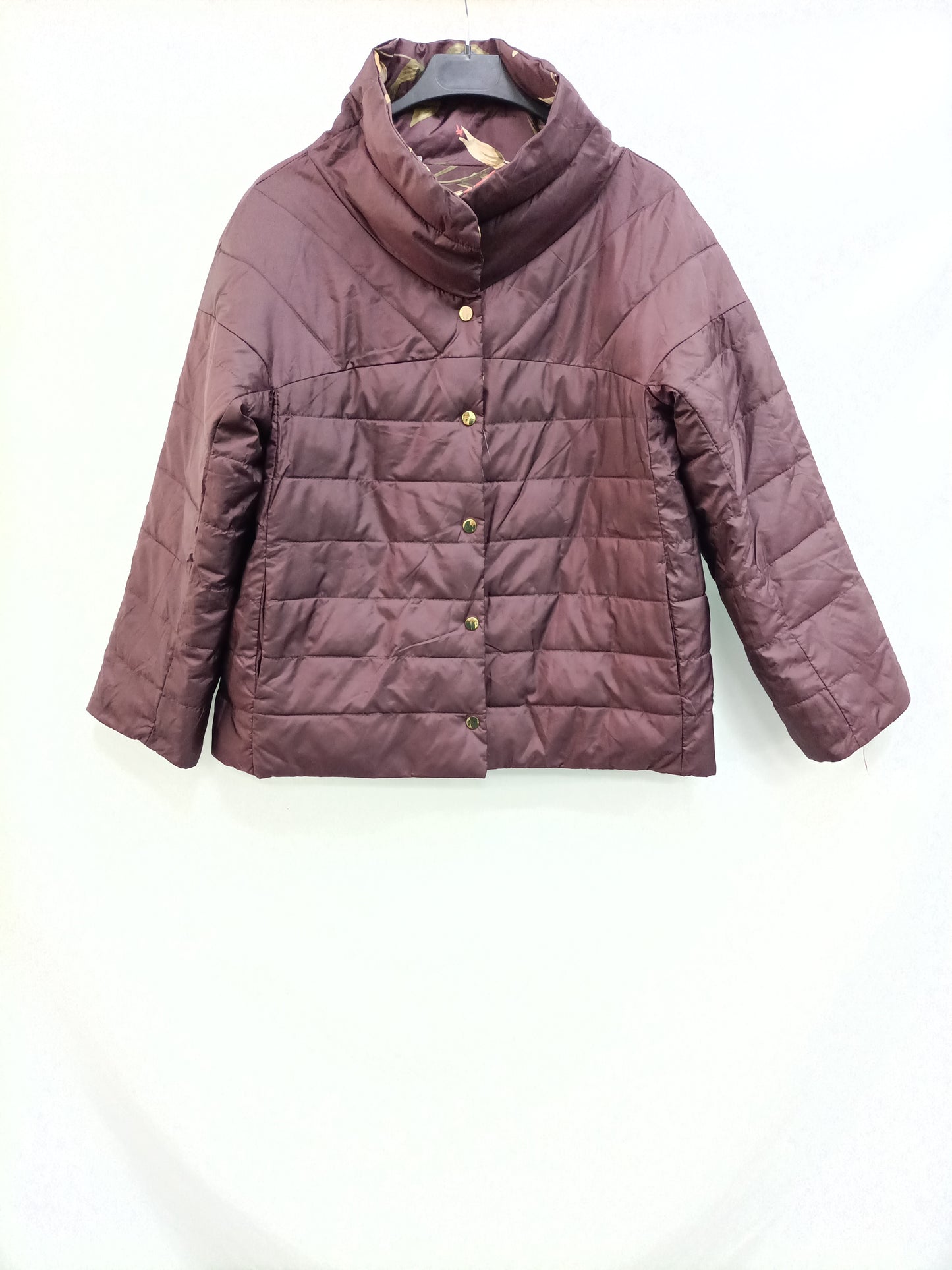 PETITE. Plumas burdeos reversible T.s