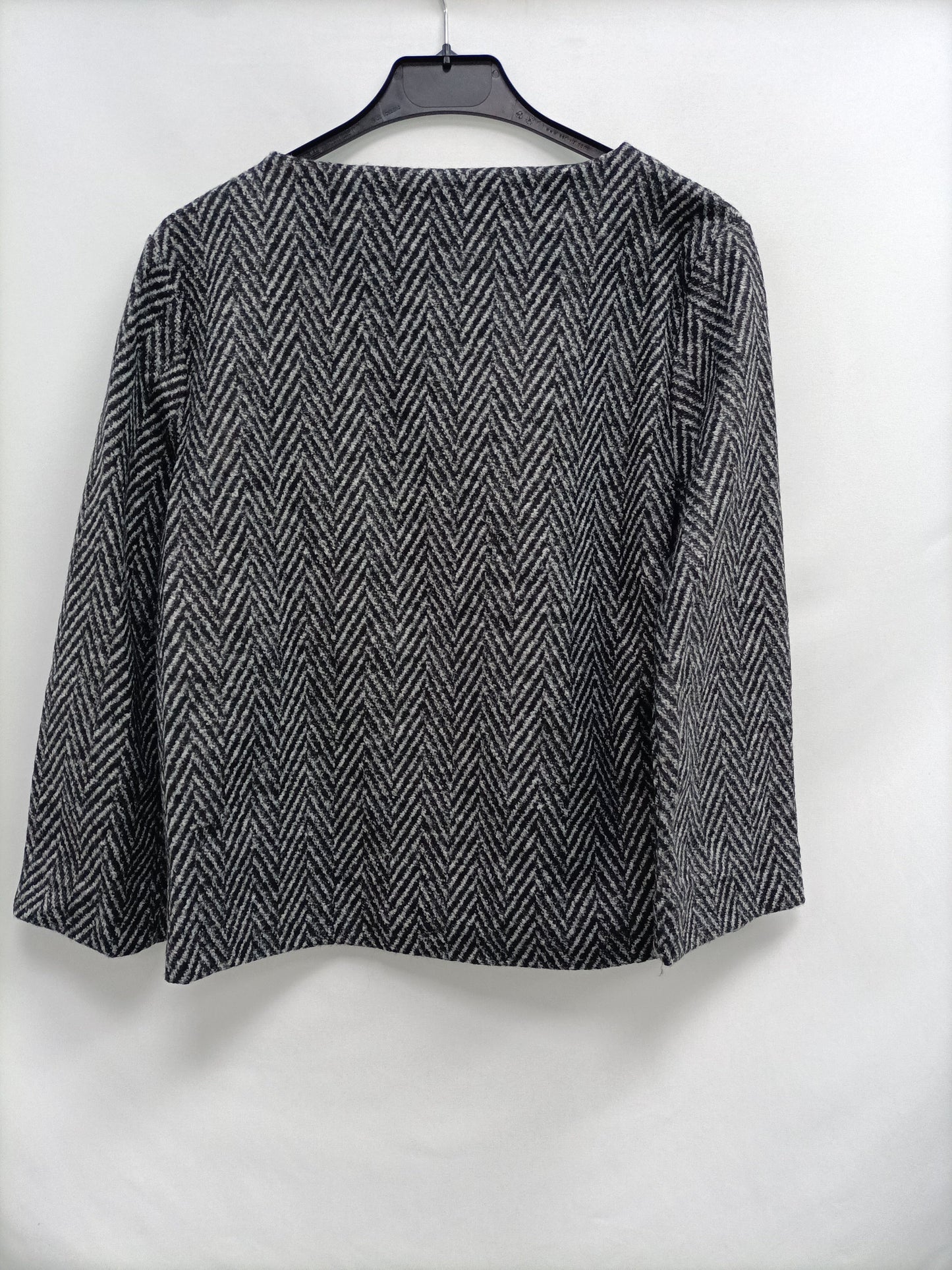 MANGO. Top gris espiga T.s