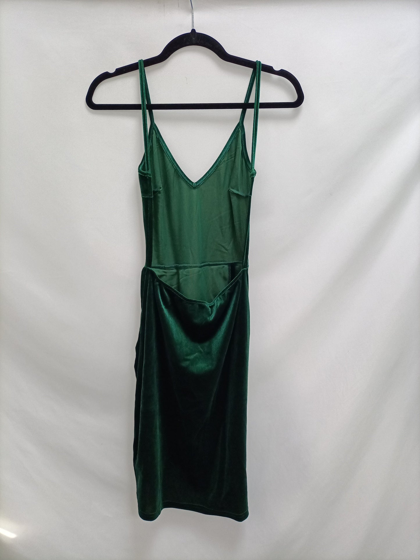 SHEIN. Green Velvet Ts Dress