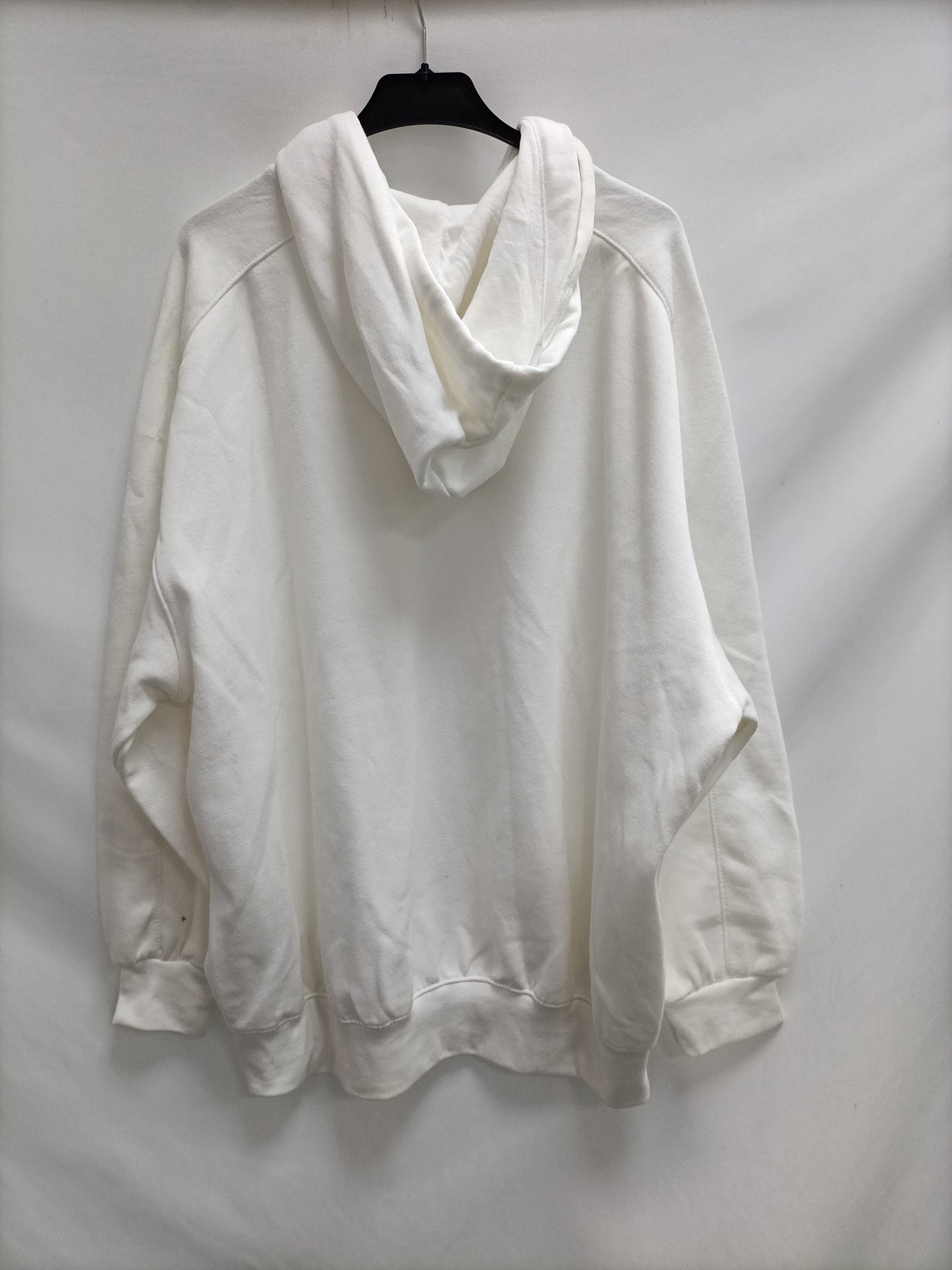 BERSHKA. Sudadera blanca oversized T.s