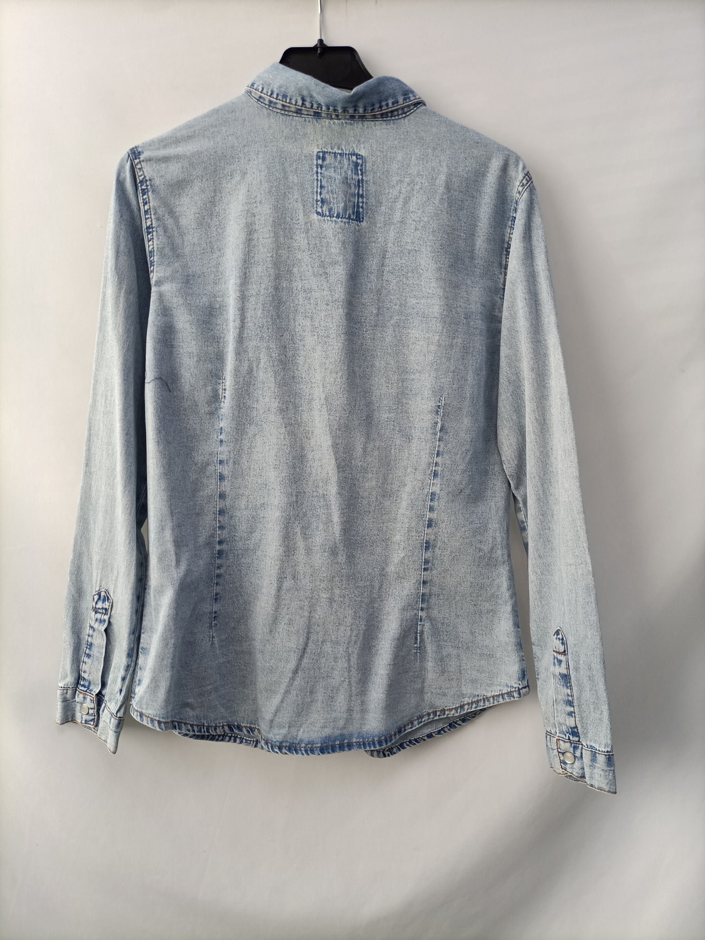 OTHER. Distressed denim shirt Ts/m