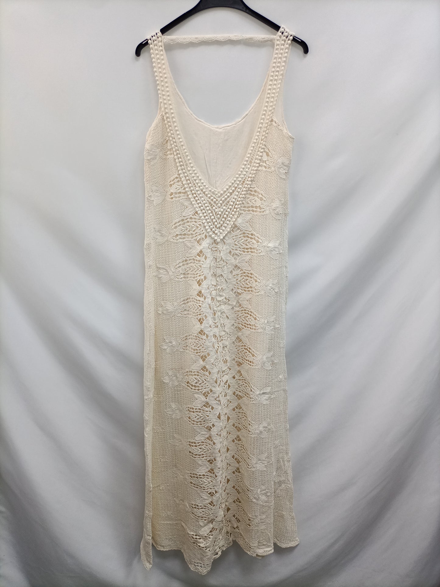 MarketMANGO. Vestido largo encaje T.s