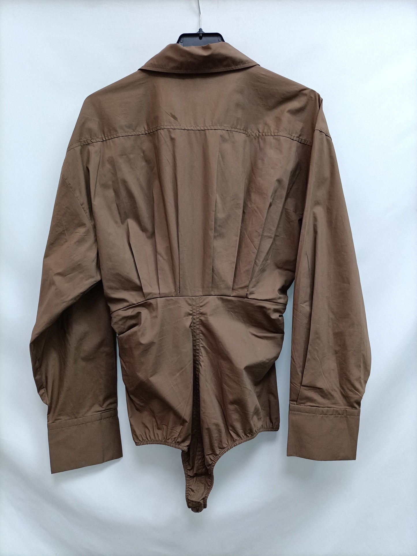 ZARA.Body estilo camisa marrón T.S