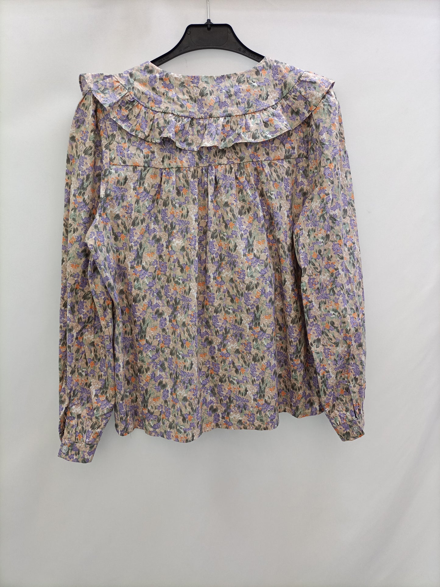 LAMAGLIETTA. Floral blouse with baby collar Ts