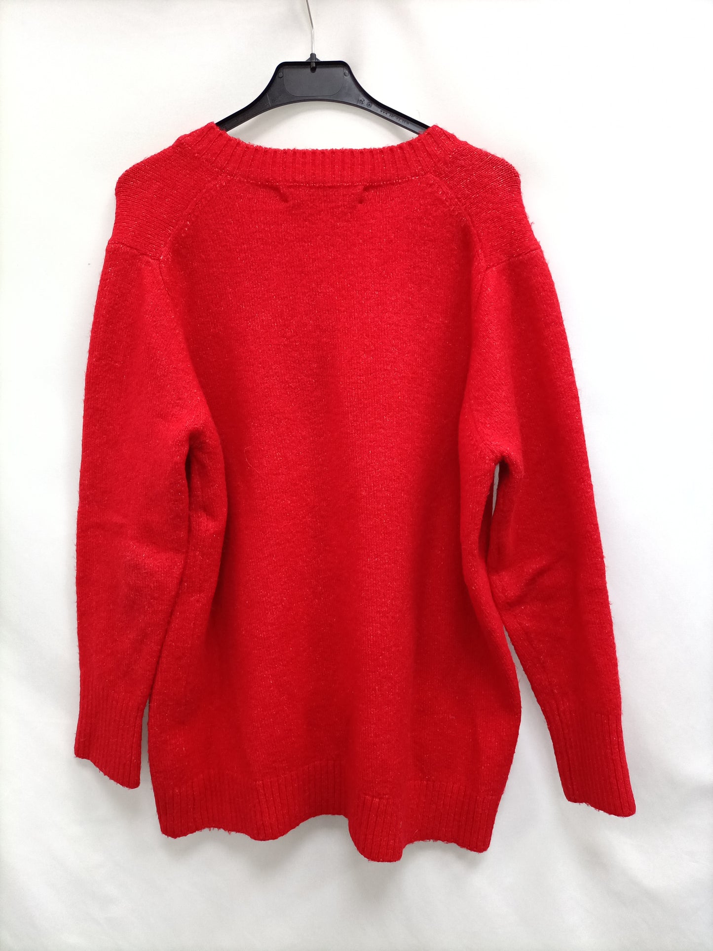 ZARA. Jersey rojo oversized T.m