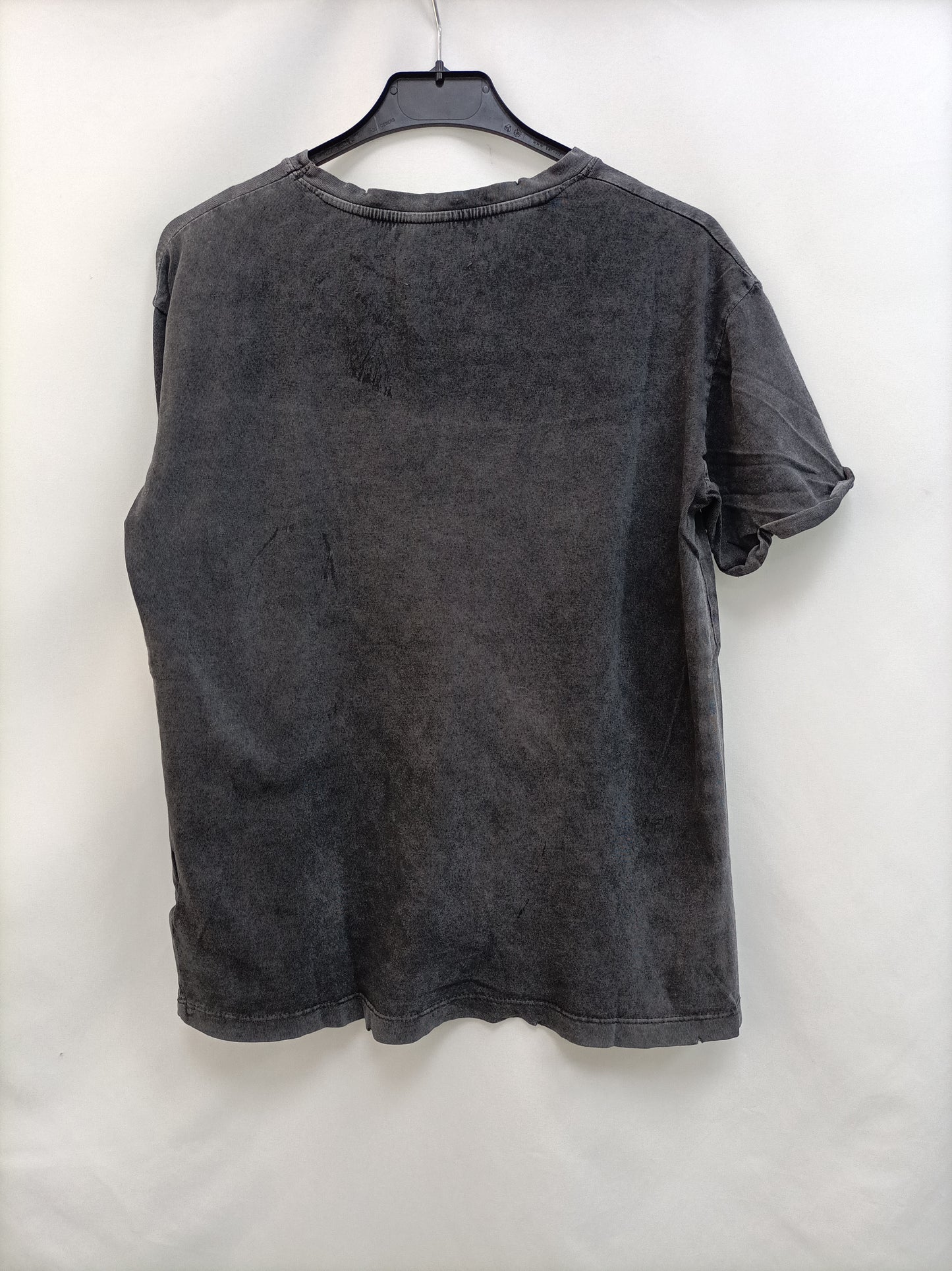 MANGO. Camiseta gris lobo T.s