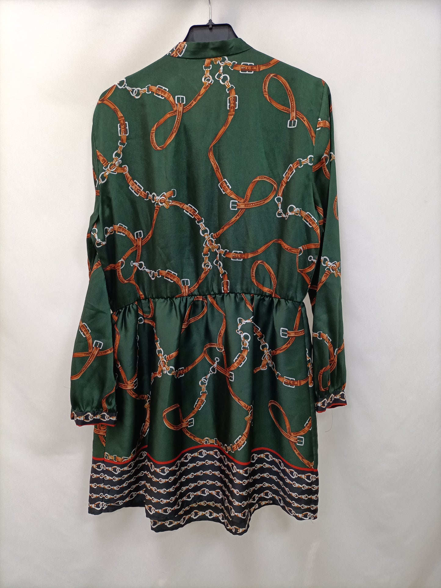 ZARA. Green chain dress Tl