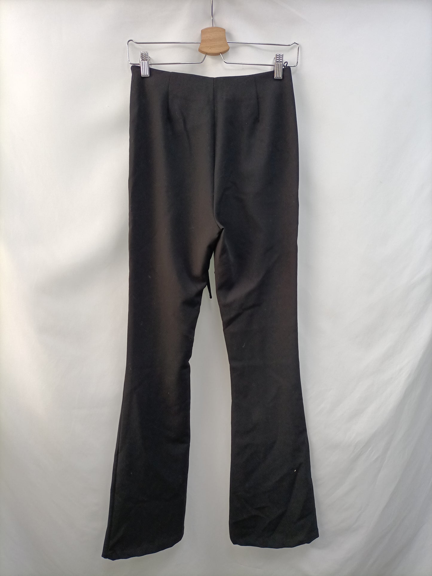 ZARA. Black flared trousers Ts