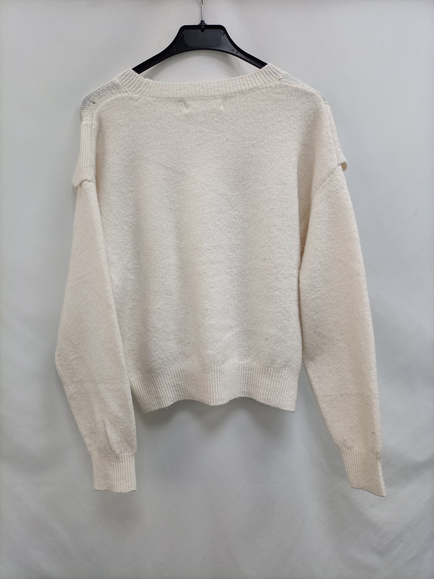 MANGO.Jersey beige volantes T.S (tara)