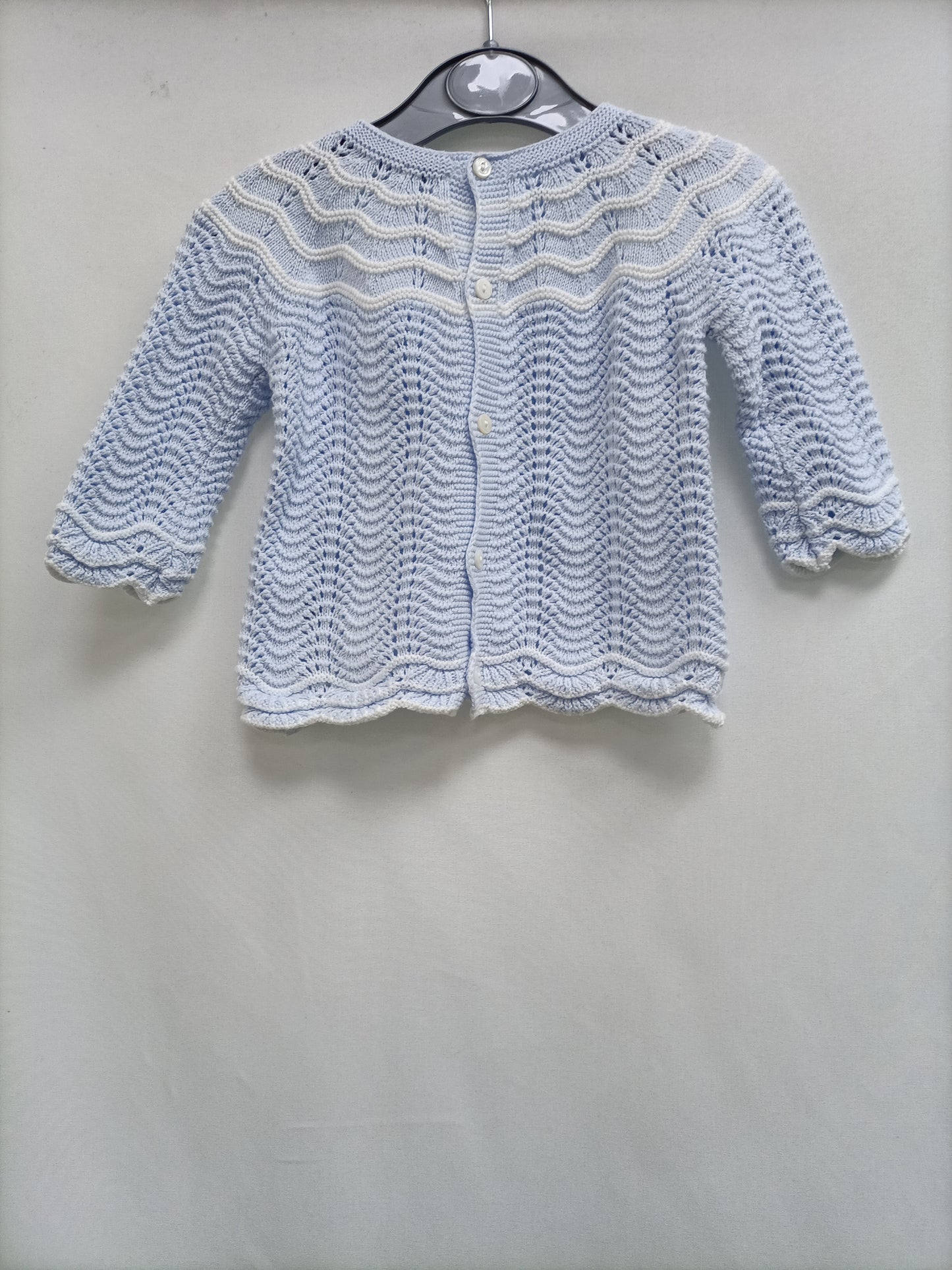 DULCES.Jersey azulito punto bebé 1-3 meses