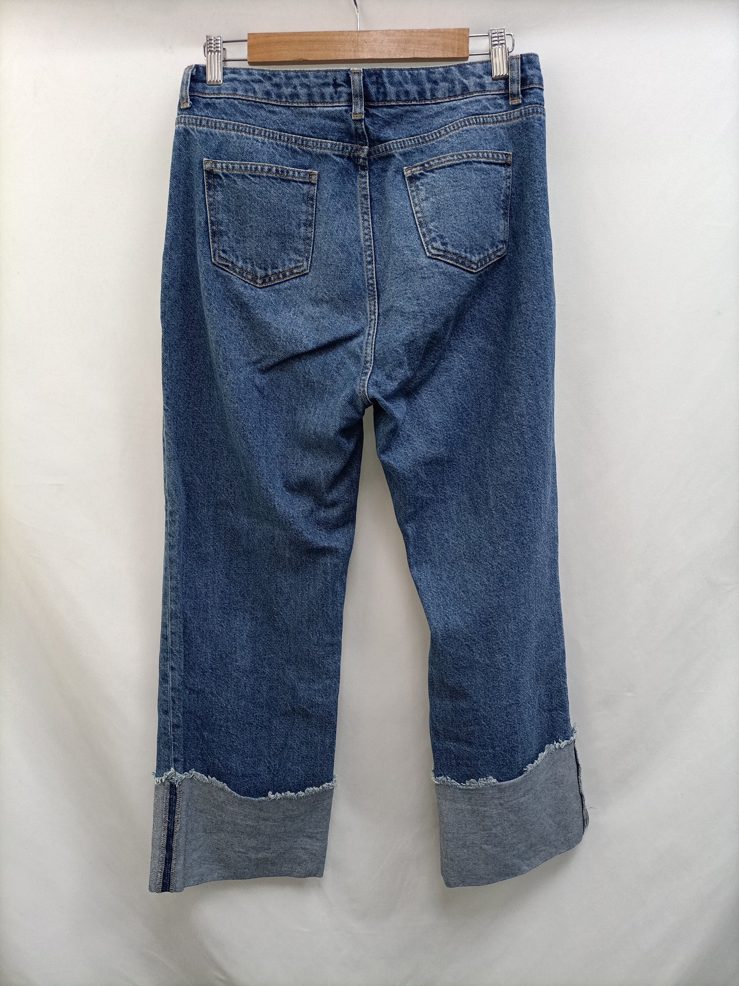 RENATTA&GO. Denim trousers with hem size 38