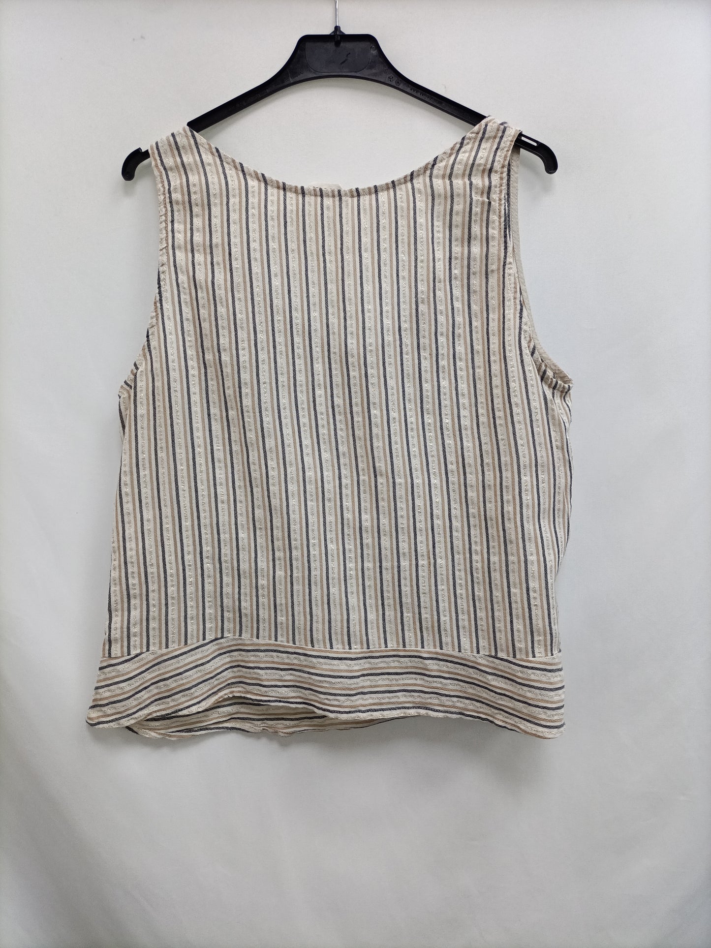 ESE O ESE. Top beige rayas T.u(s)