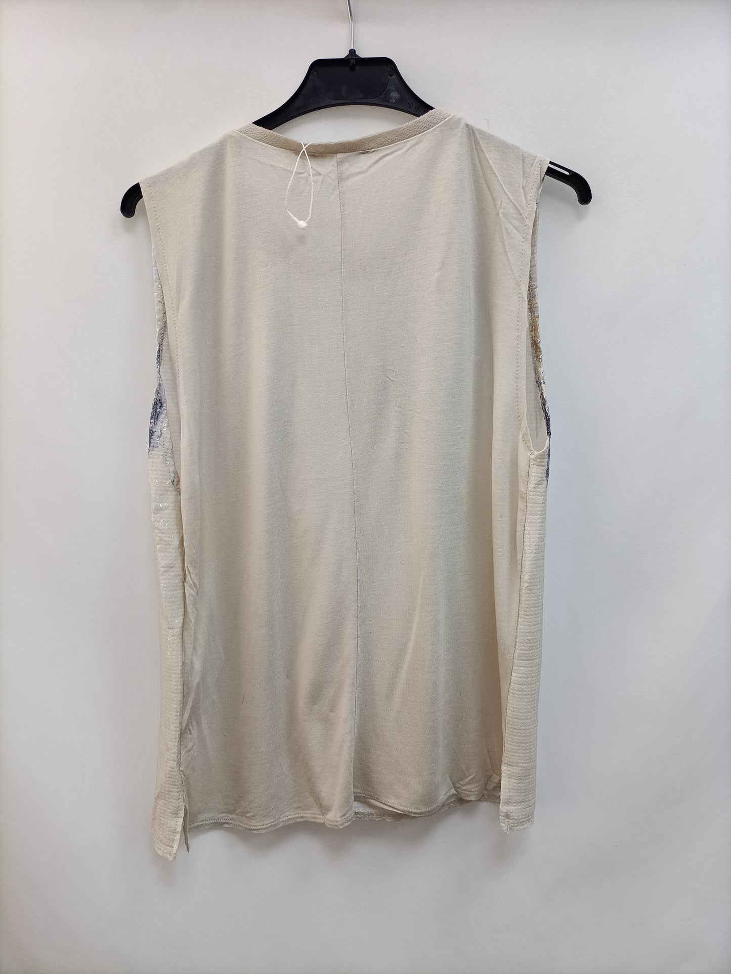 ZARA. Camiseta doble textura T.s