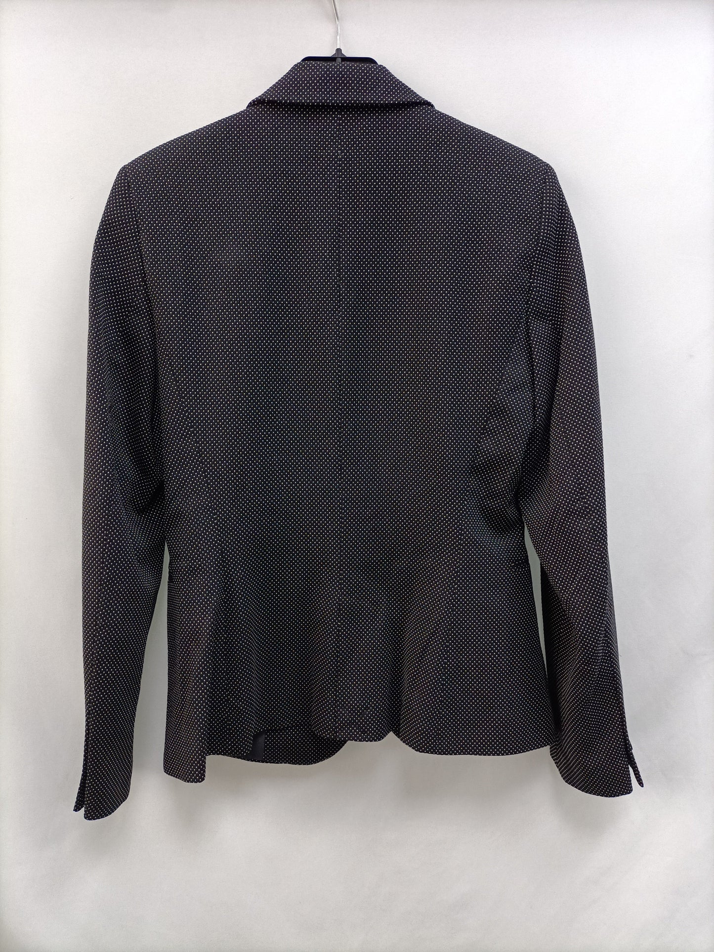 ZARA. Blazer negra topitos T.36