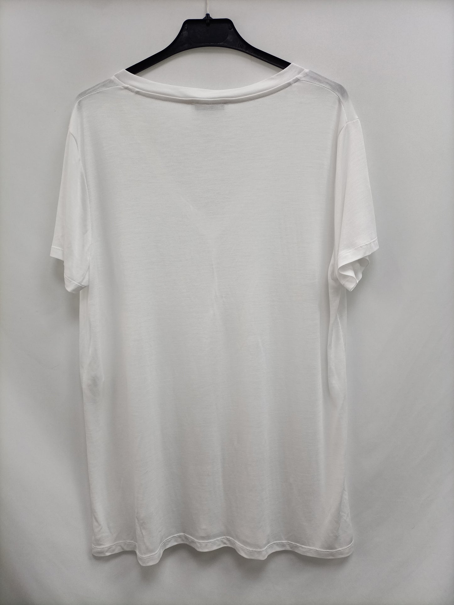 ZARA.Camisa blanca básica T.XL