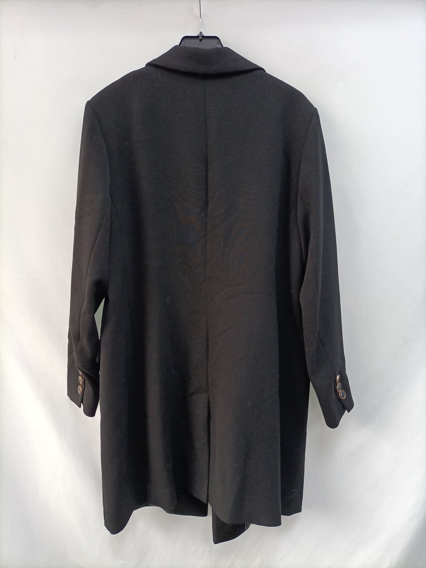 VIOLETA BY MANGO.Abrigo largo negro T.M