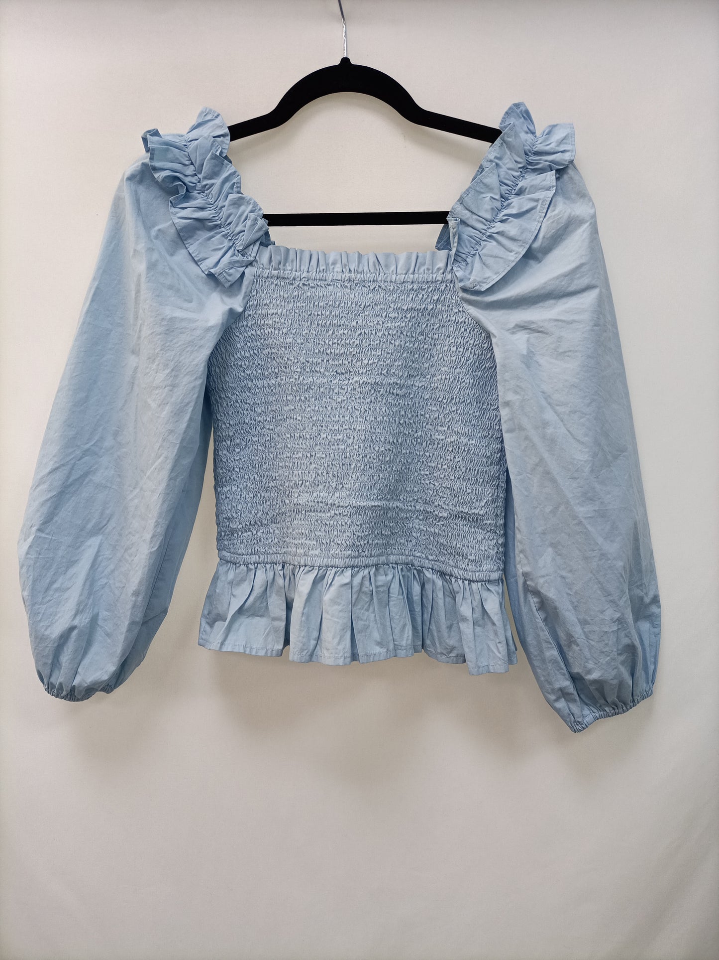 THE DROP. Blue honeycomb top T.xs