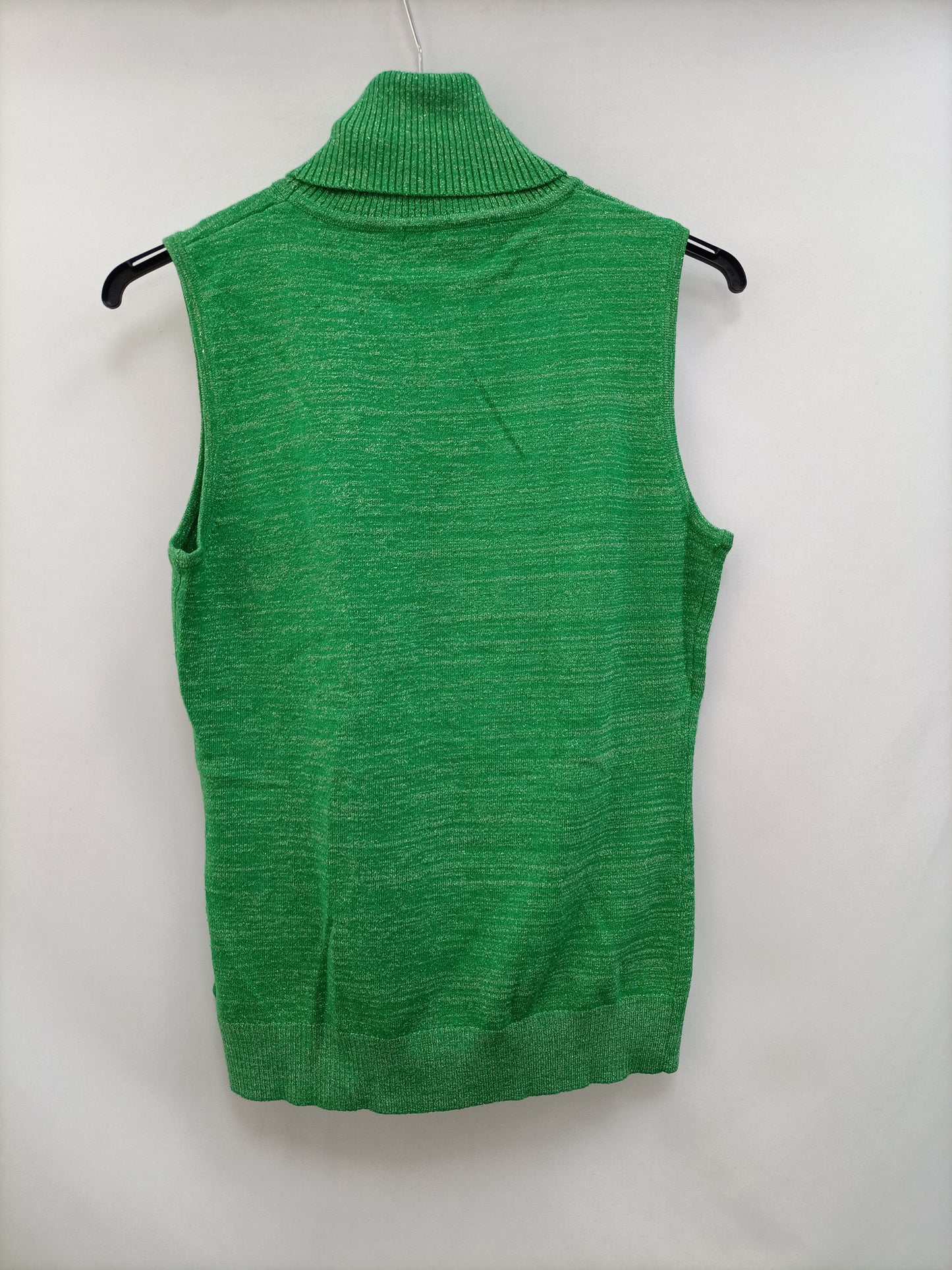 OTRAS. Top verdes hilos metálicos T.m