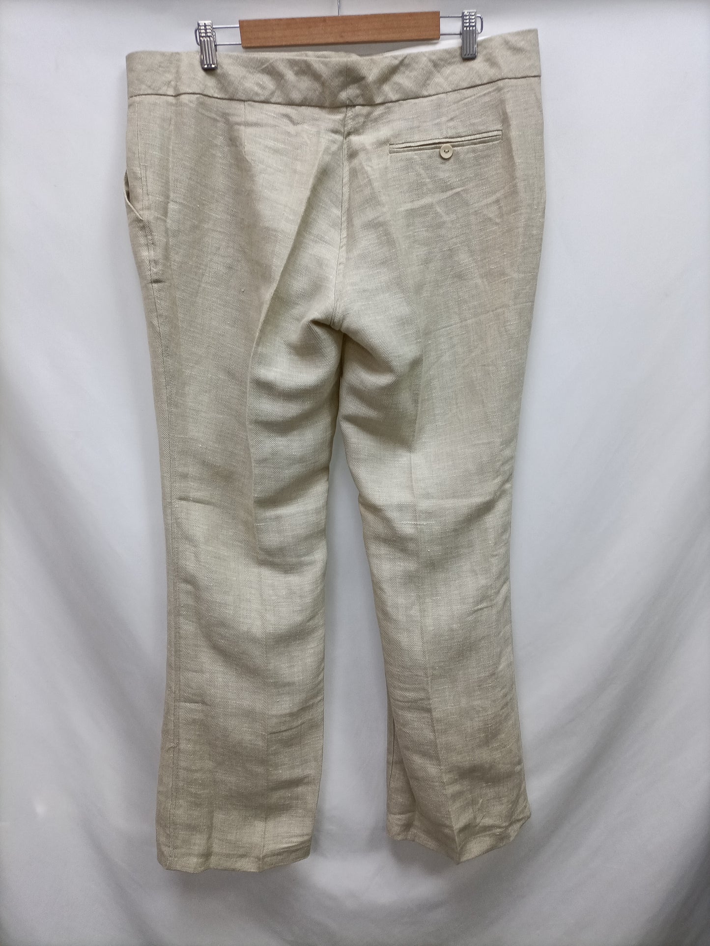 ABS. Beige herringbone trousers size 50