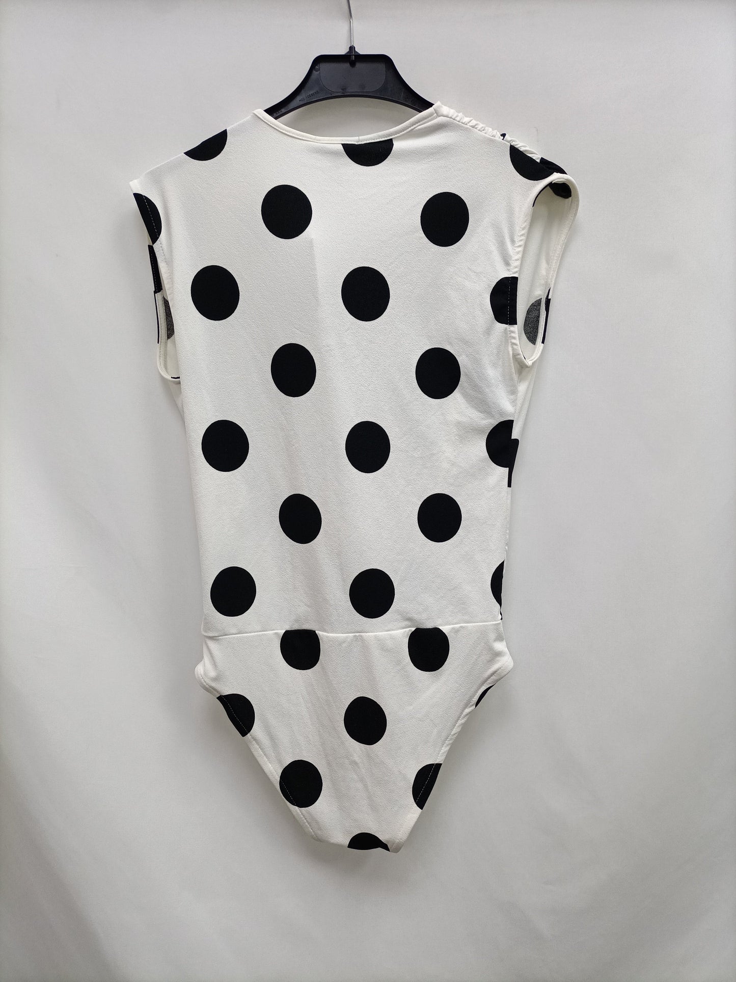 ZARA. White polka dot Ts bodysuit