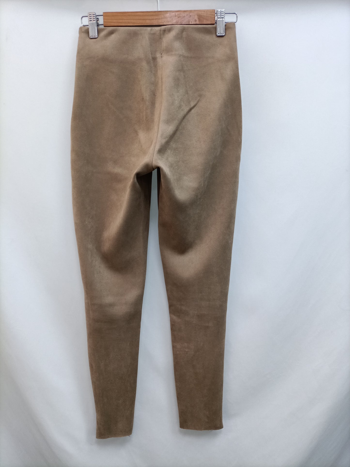 ZARA. Ts beige suede pants