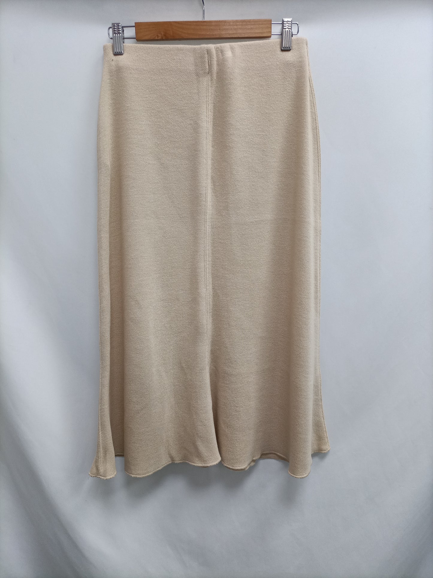 MarketZARA.Falda punto midi beige T.M