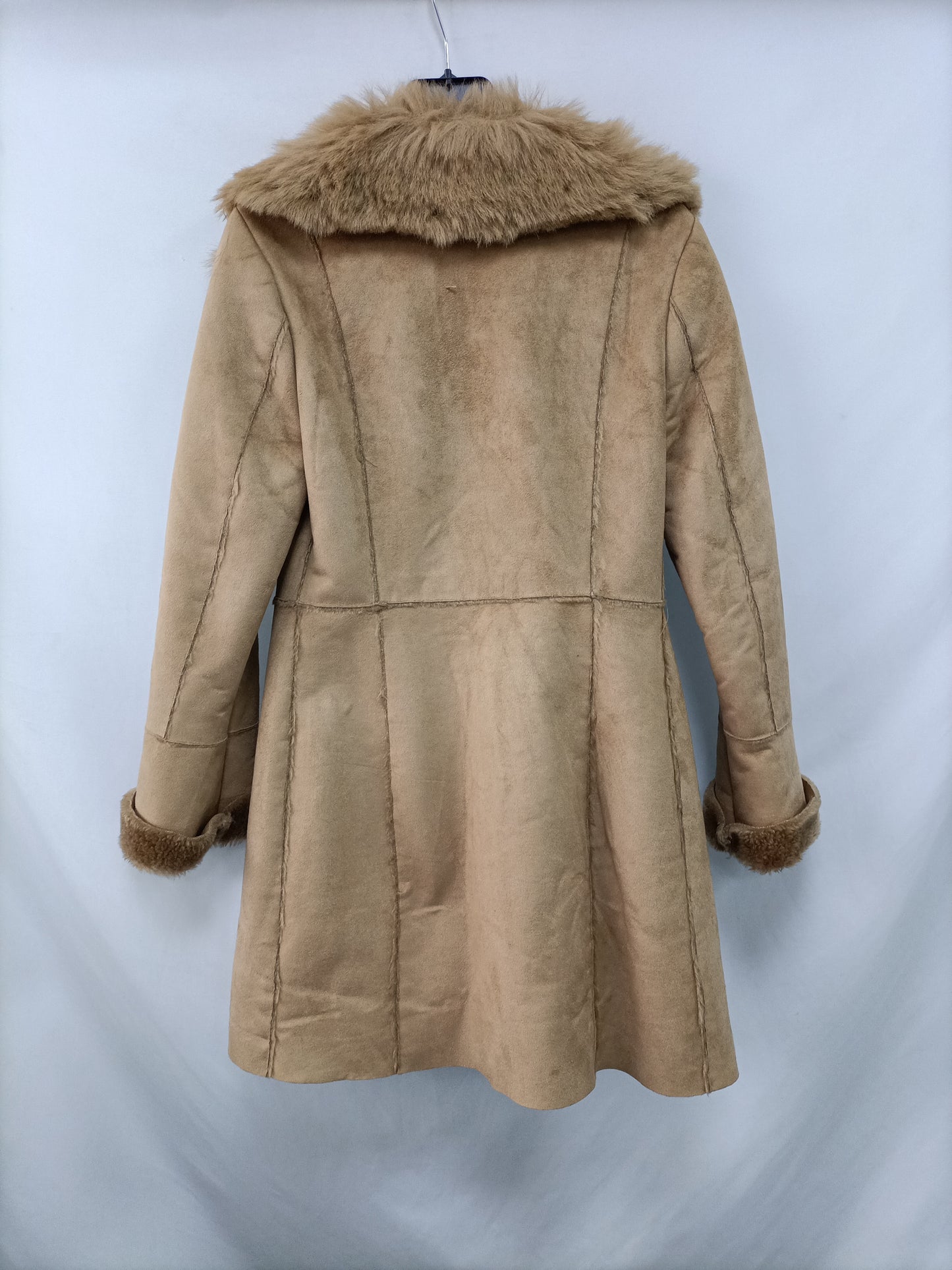 YOUNG FORMULA. Suede and fur coat size 38 (tare)