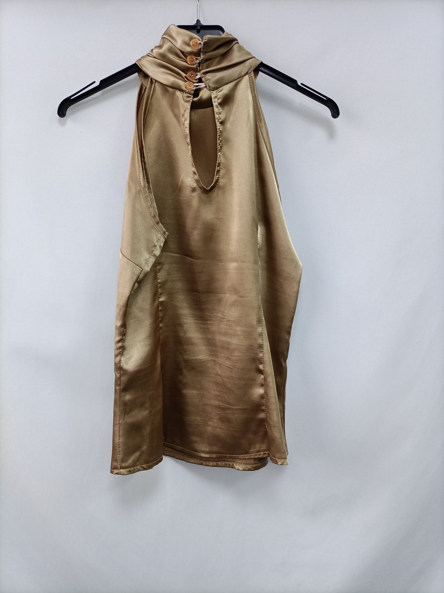 OTRAS. Top dorado satinado T.u(s)