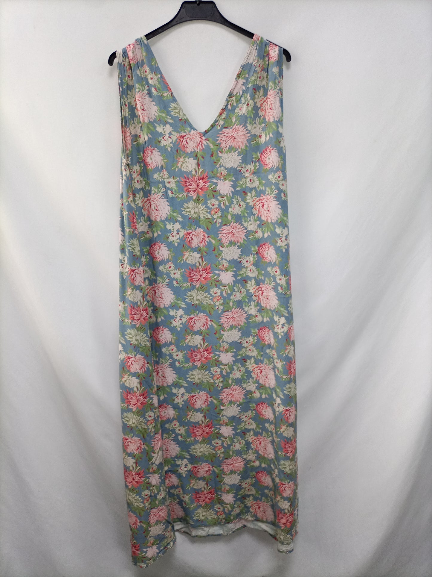 MI&CO. Long blue floral dress Tm