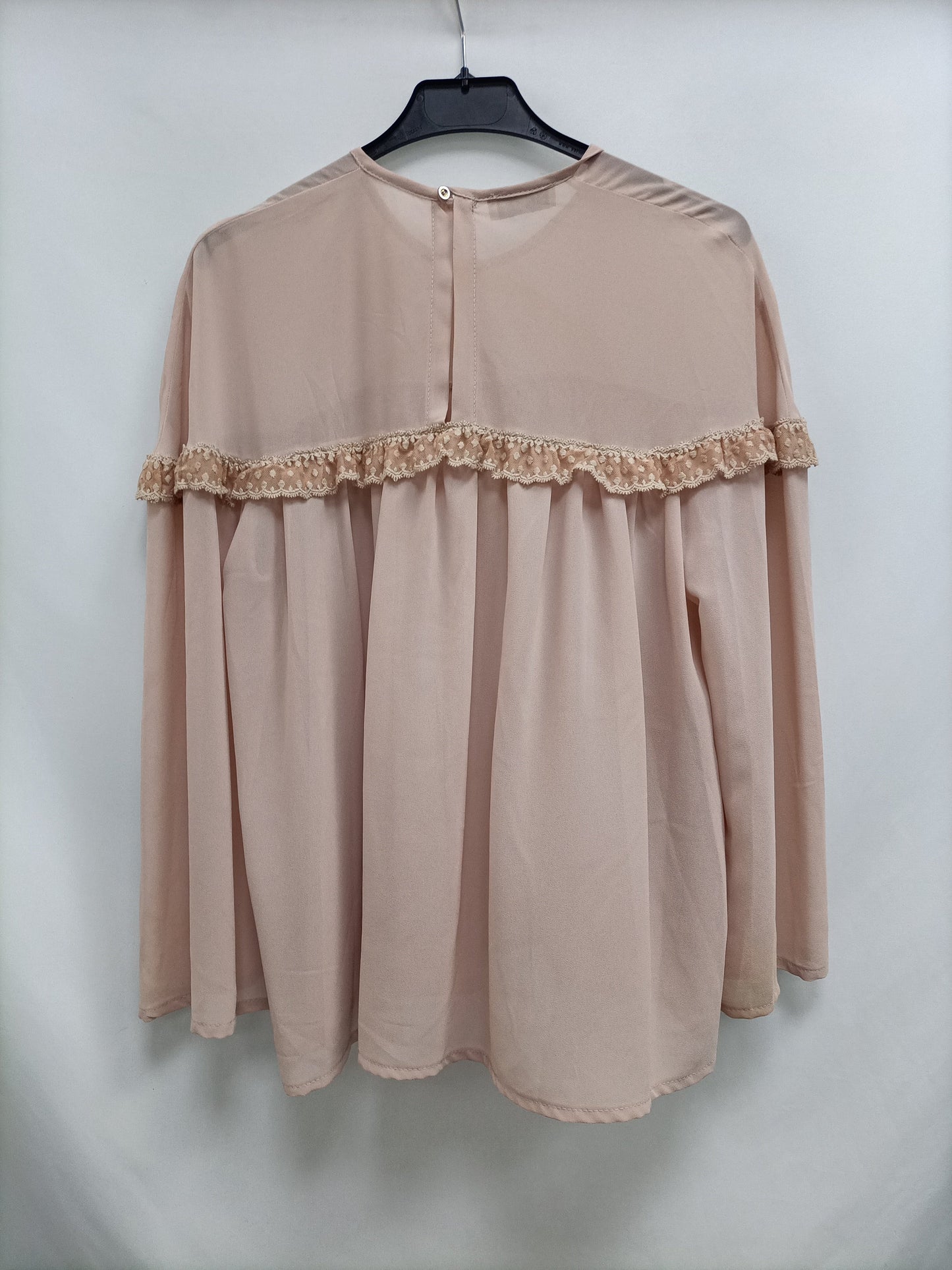STRENA. Pink lace blouse Tm