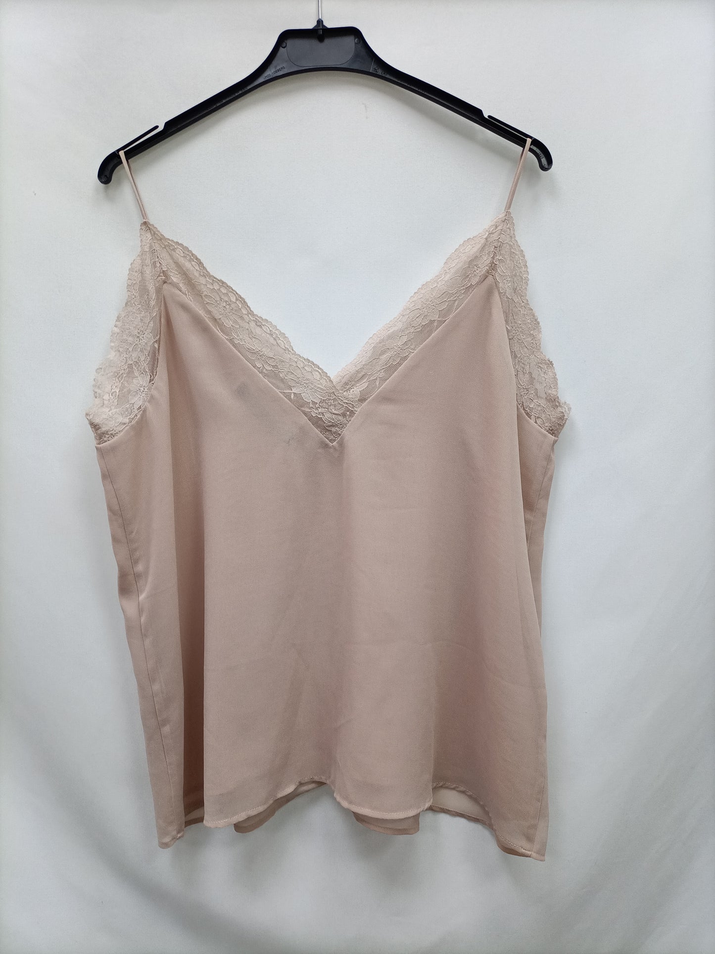 ZARA. Top lencero rosa T.m