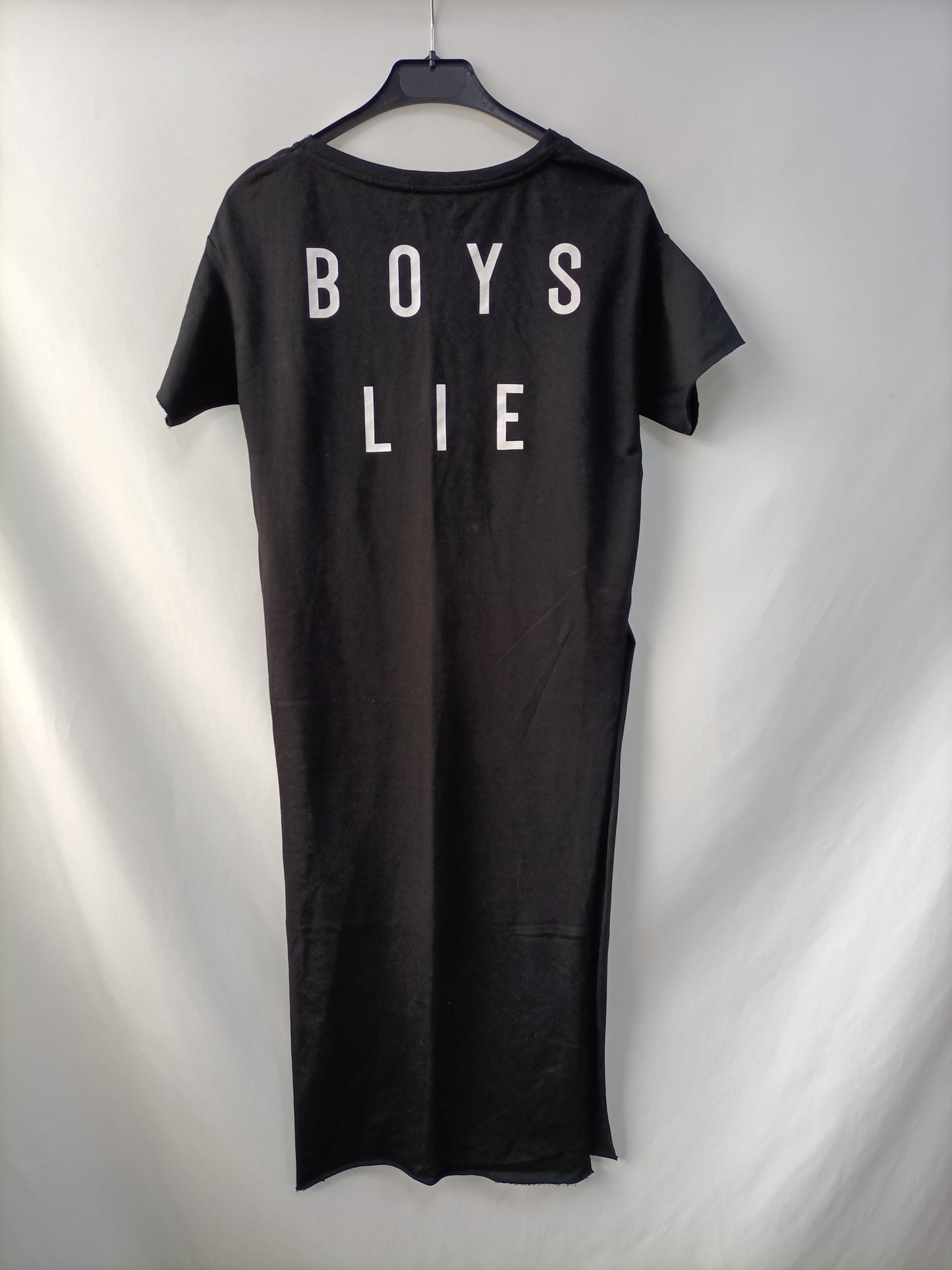 BERSHKA.Vestido midi negro T.S