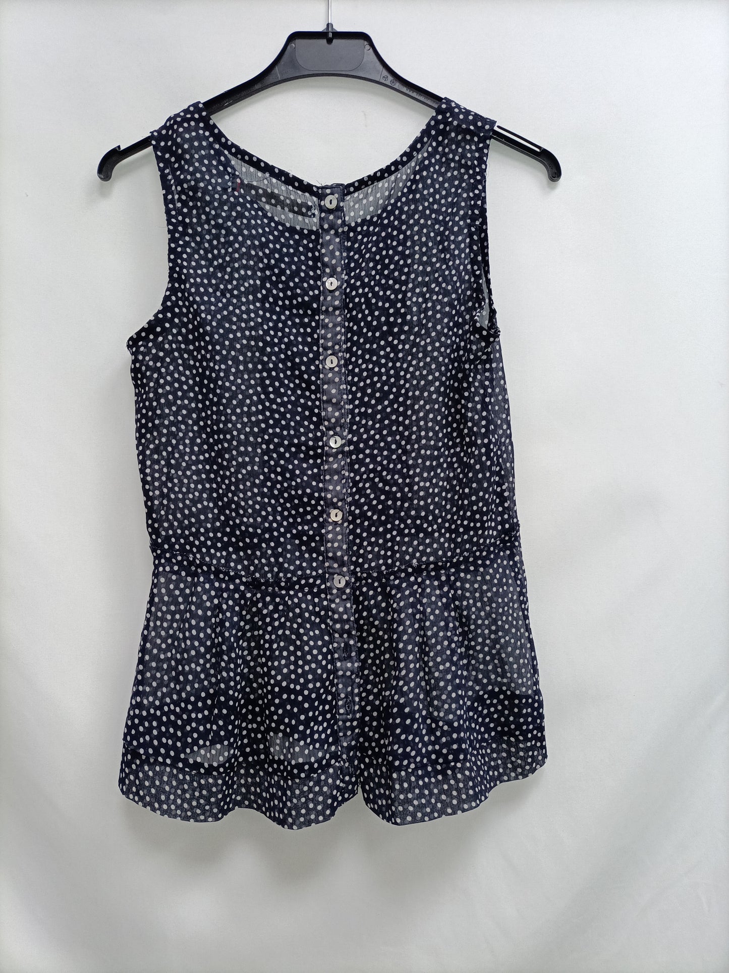 SFERA. Blue polka dot top TM