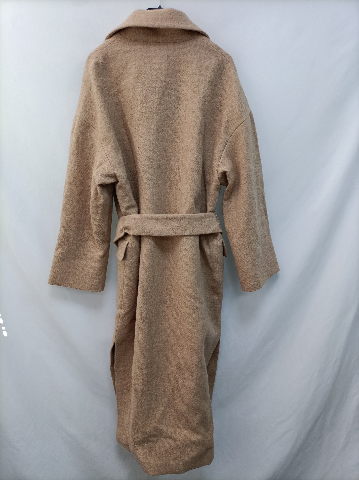 ZARA. Long beige cloth coat Ts