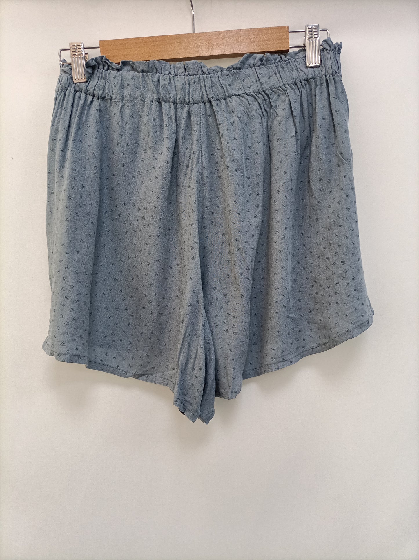 DOUBLE AGENT. Pantalón corto fluido azul T.m