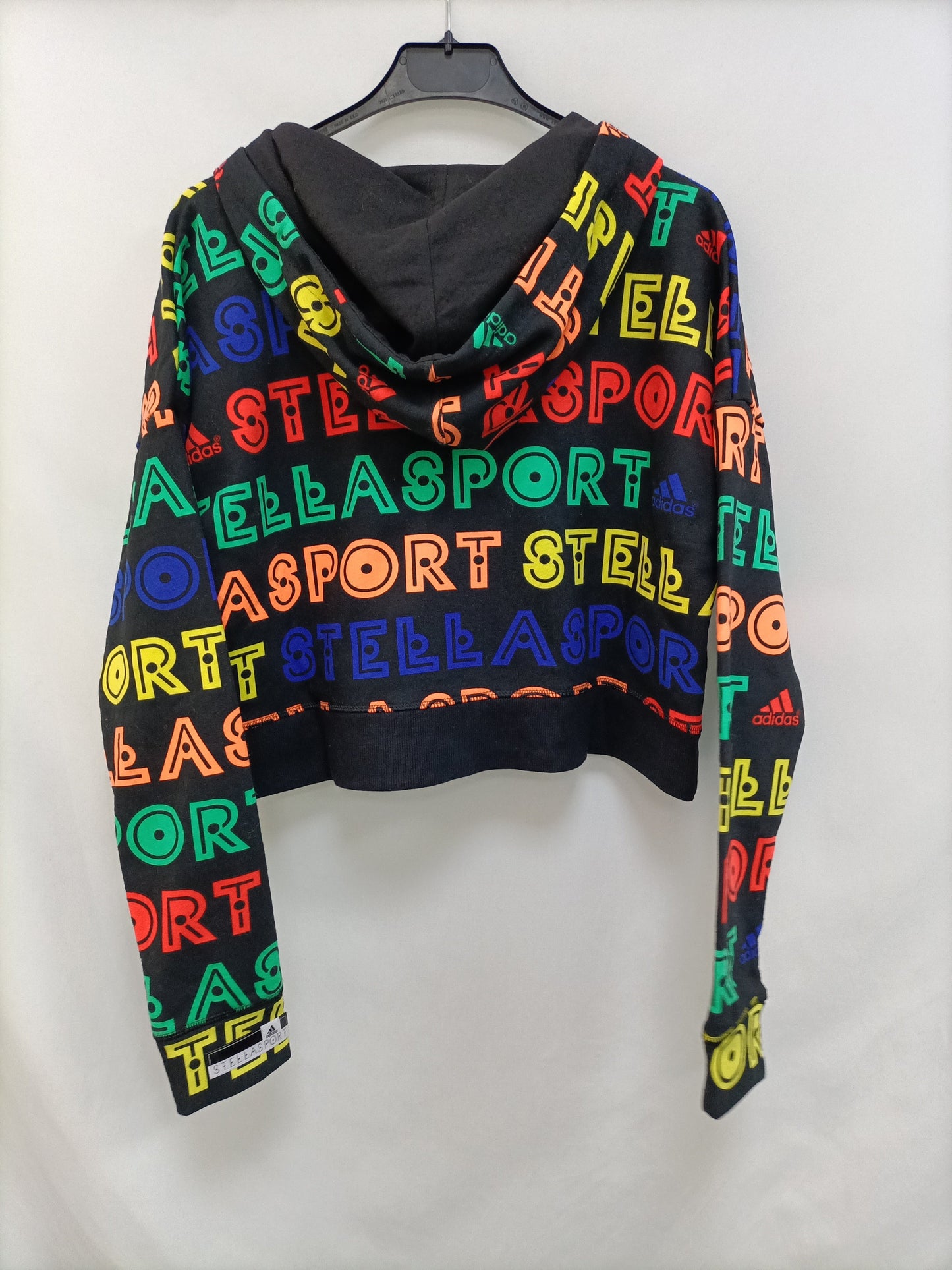 ADIDAS. Black sweatshirt with Ts letters