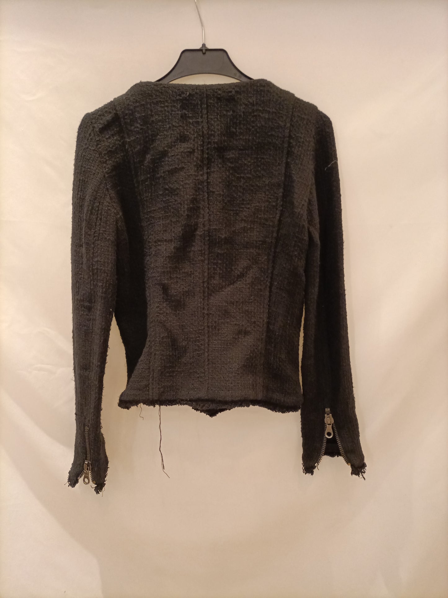 ZARA. Black tweed jacket Tm