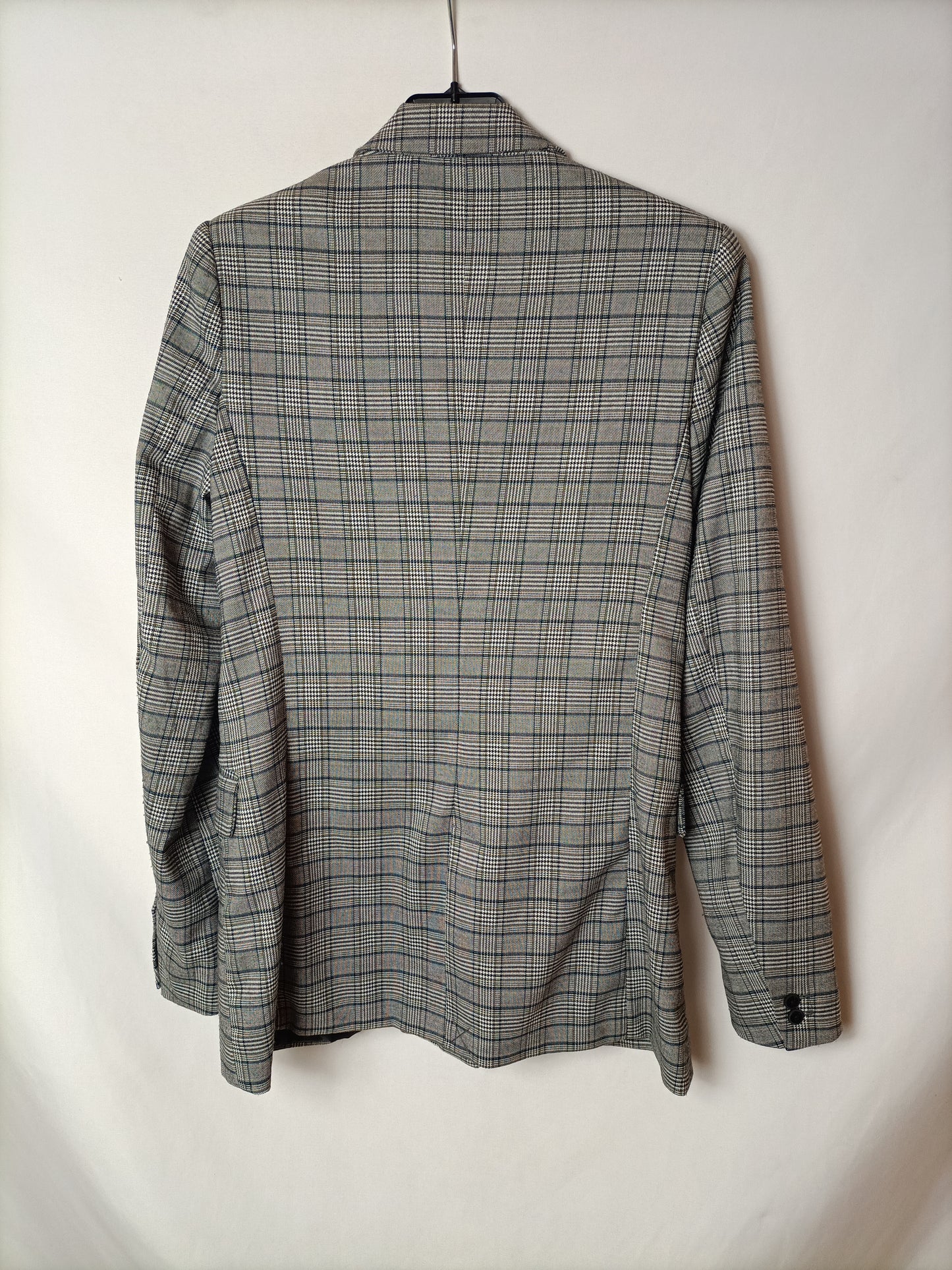 STRADIVARIUS. Grey checked blazer S. M