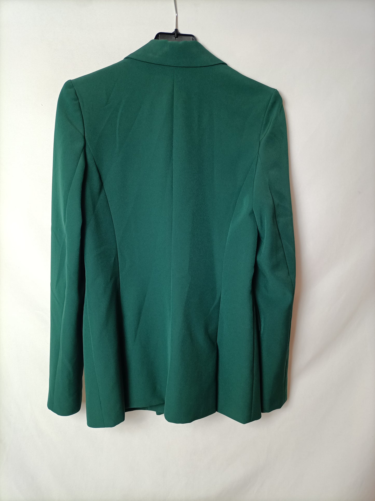 BARBARA TORRIJOS. Green double-breasted blazer, size 36