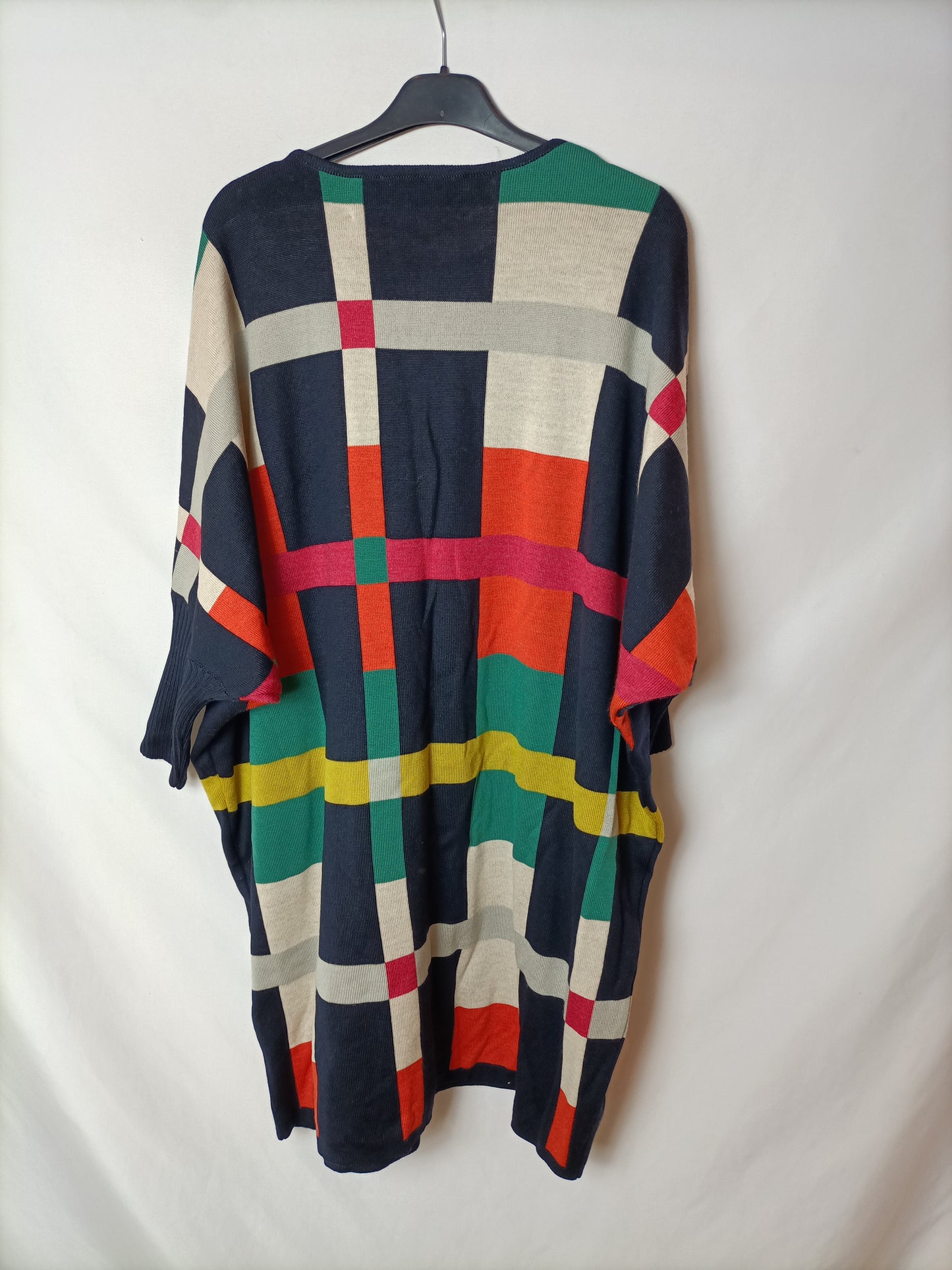 LA CASITA DE WENDY. Vestido de punto cuadros T.m