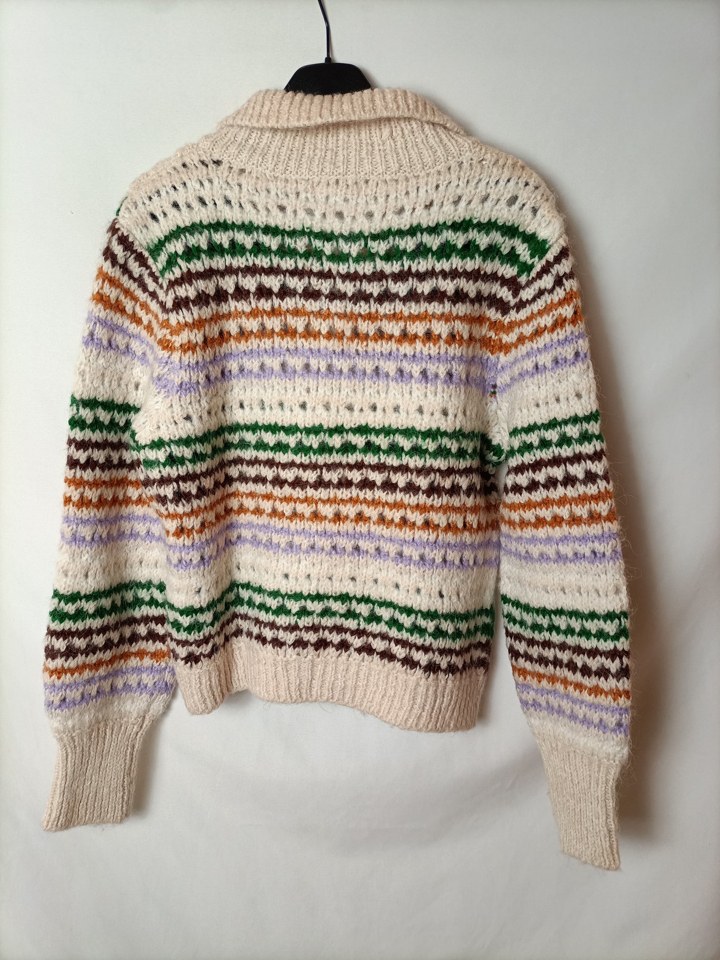 ONLY. Cárdigan beiges dibujos T.xs