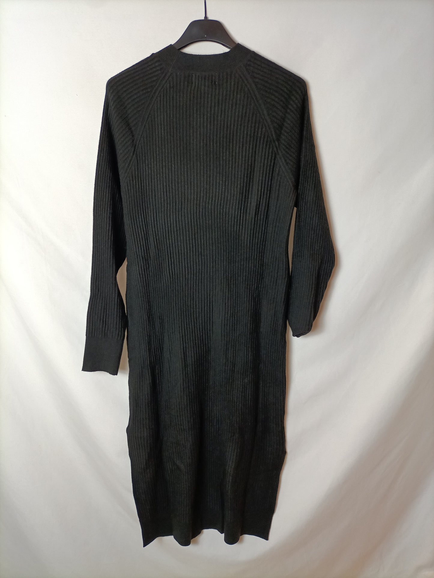 THE DROP. Vestido midi negro T.xs