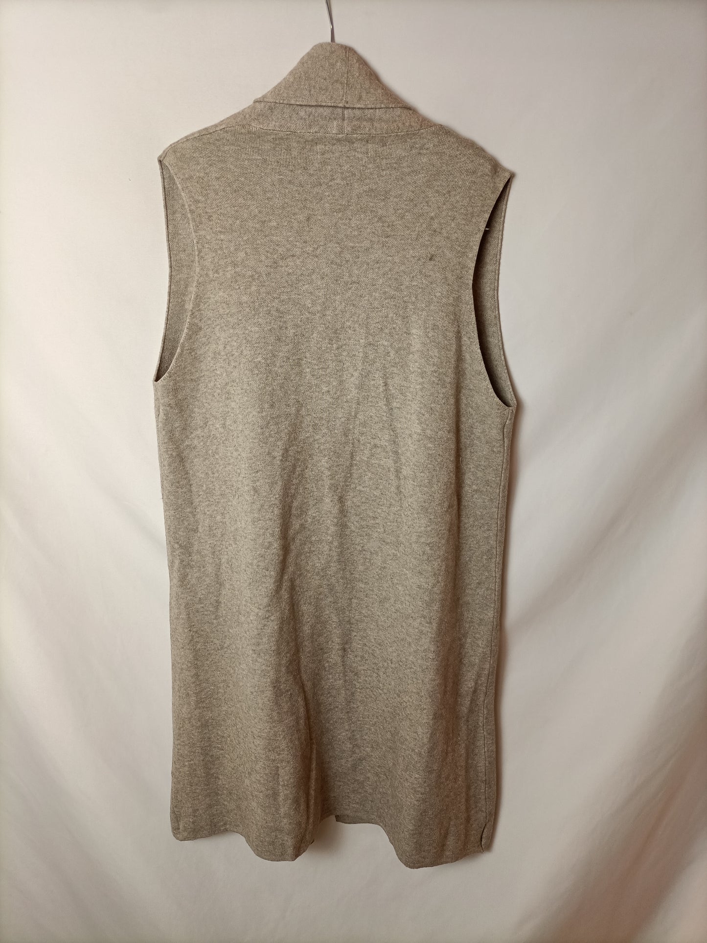 AMEÉ. Chaleco beige de punto T.u(s/m)