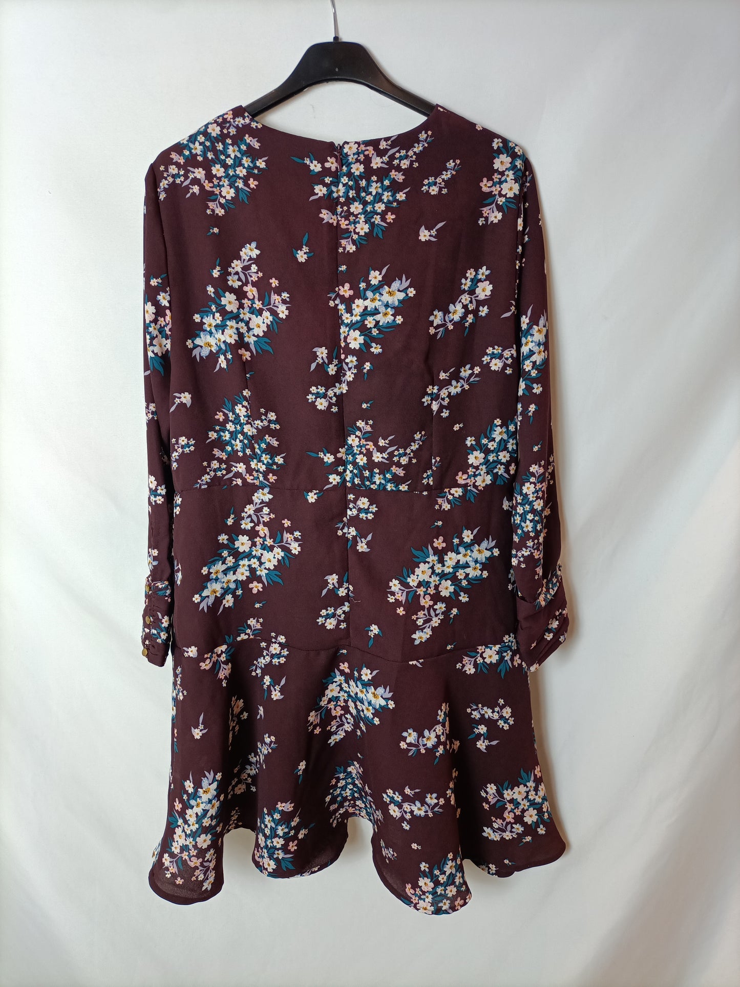 SFERA. Burgundy floral dress Tm