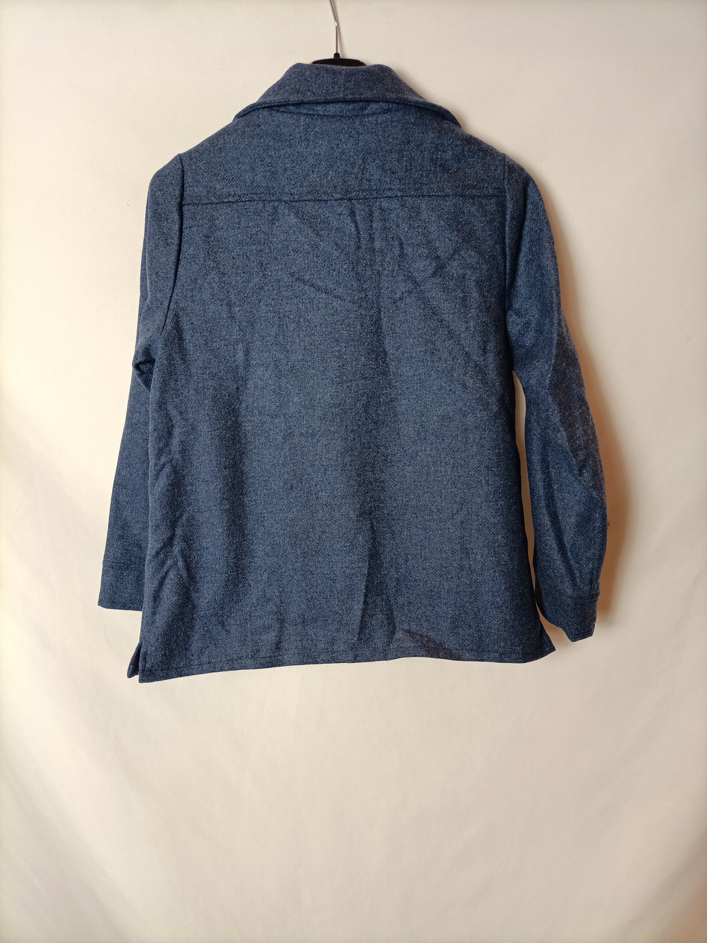 Pompom Hat. Mottled blue jacket, size 12 years.