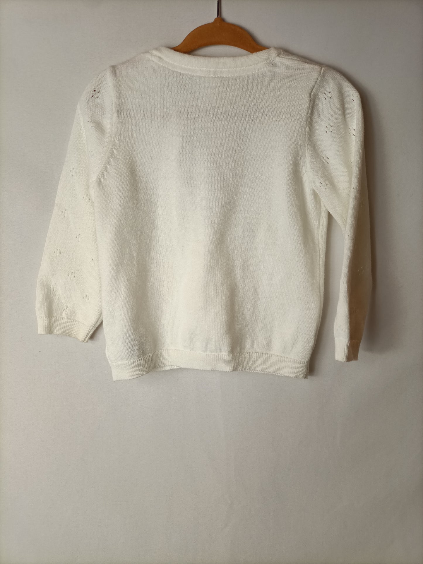 H&M. White cardigan. Size 9-12 months