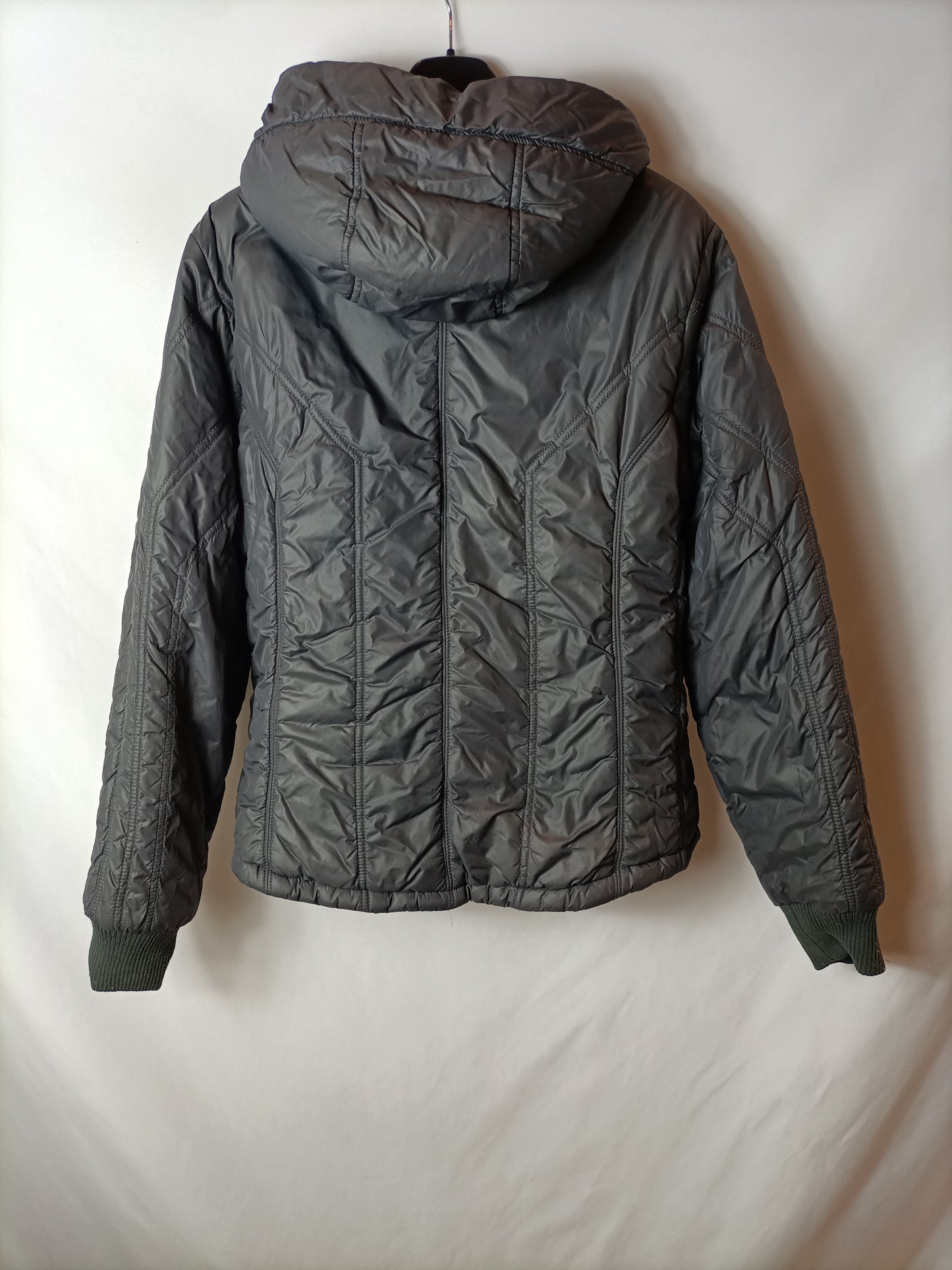FREESOULD. Reversible black and grey down jacket, Ts/m