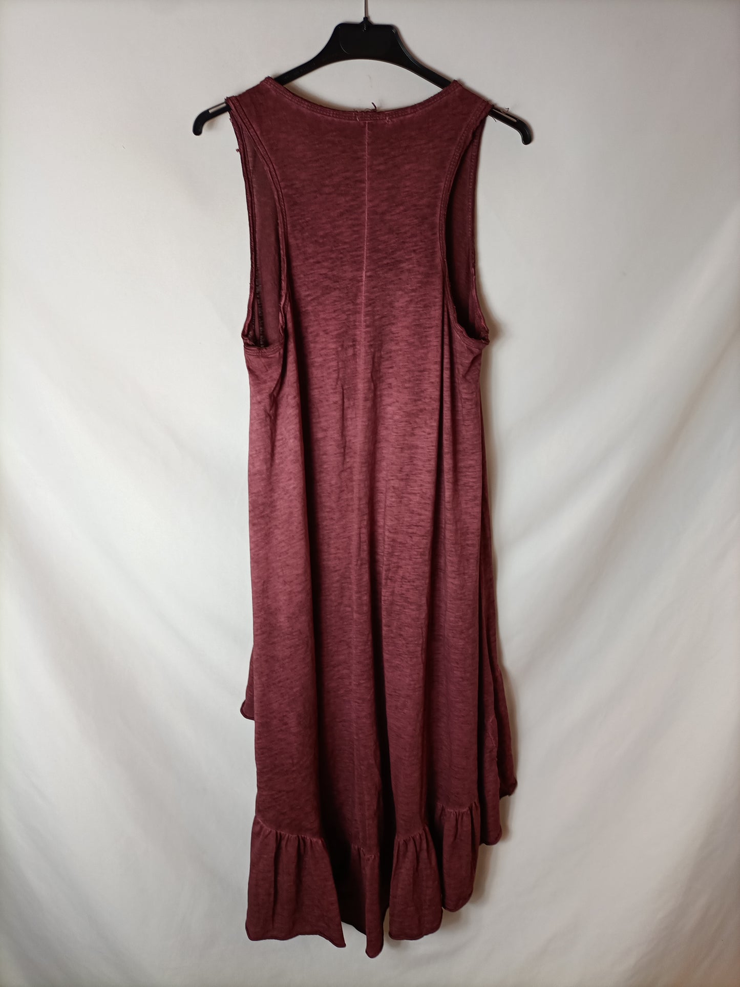 OTHERS. Asymmetrical burgundy dress Tu(s/m)