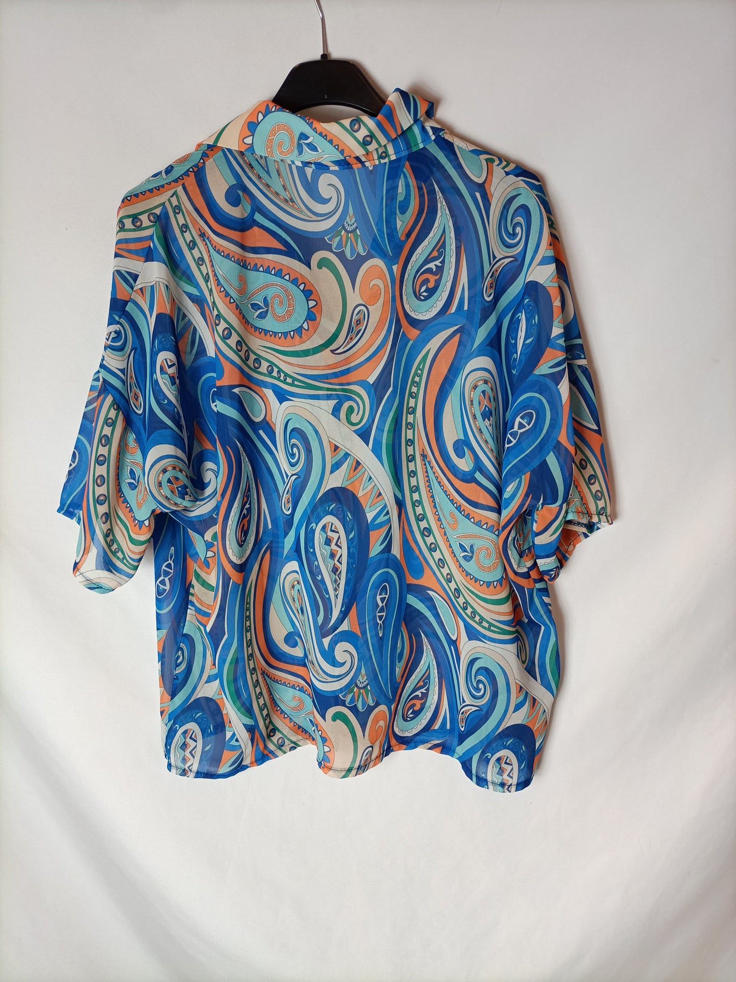 ALGO BONITO. Blusa semitransparente estampada T.U(m)